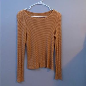 Yellow and White striped shirt